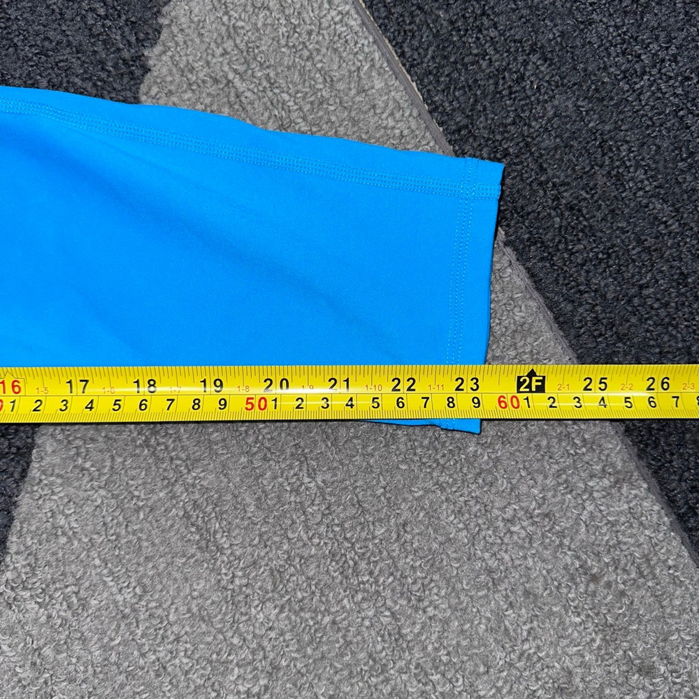 Women's Fabletics Motion365 Blue Yellow Active Leggings S? Measurements in Photo - Picture 6 of 13